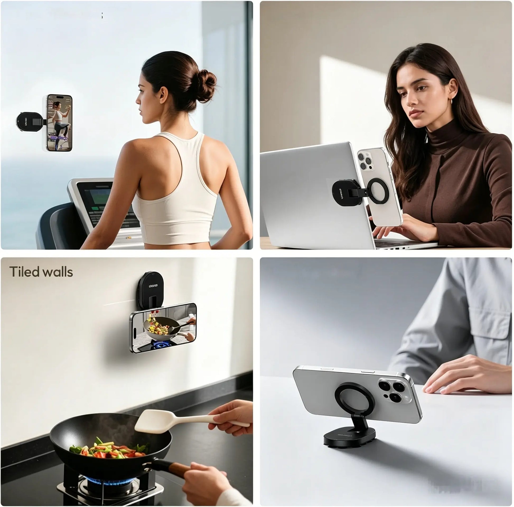 MagSafe-Compatible 360° Rotatable Phone Holder and Stand for Car, Desk, and Travel - Universal Smartphone Mount