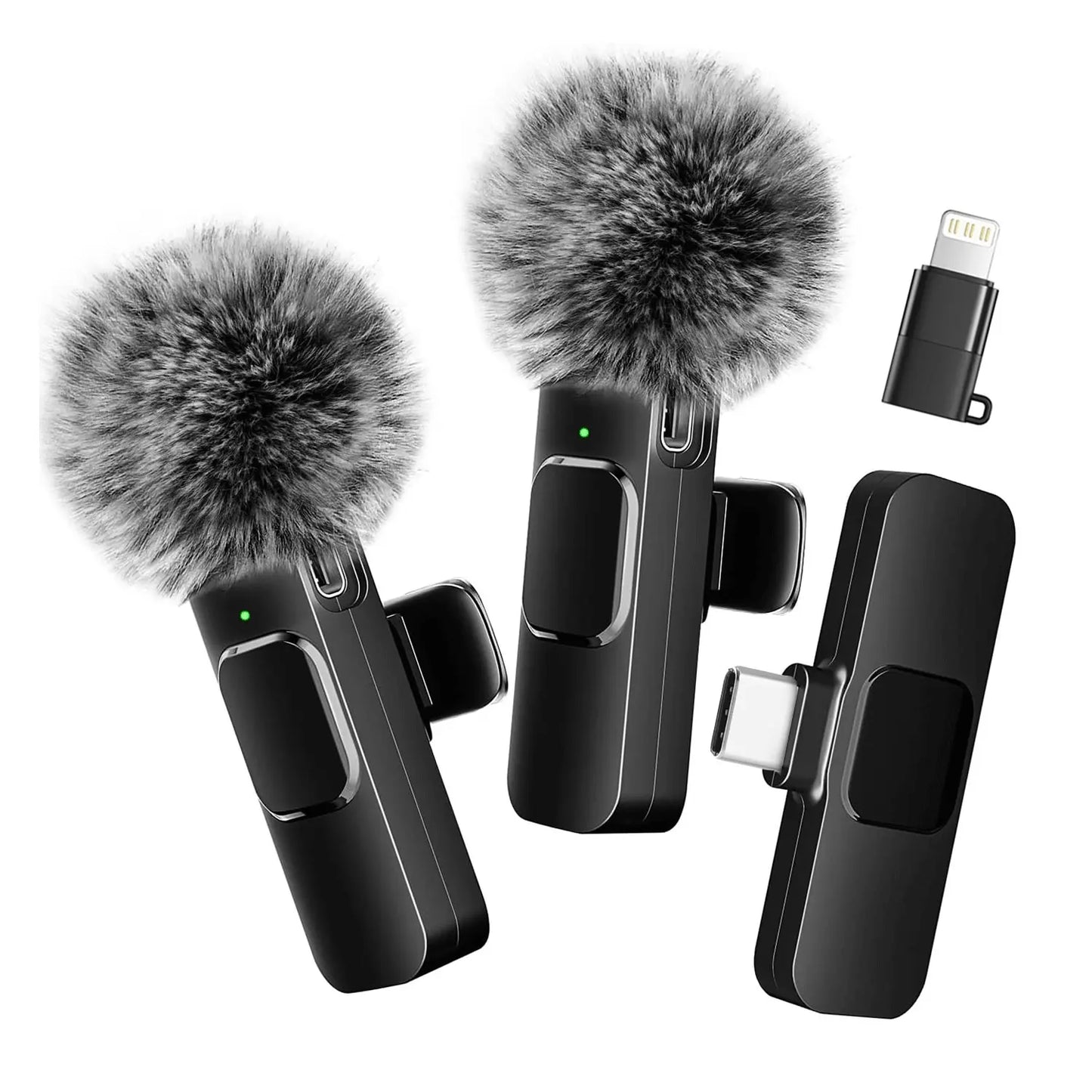 Hitozon Wireless Mini Microphone: Premium Lavalier Mic for iPhone, iPad, and Android - Ideal for Video Recording, Vlogging, and Podcasts with Advanced Noise Reduction