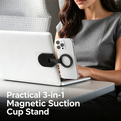 MagSafe-Compatible 360° Rotatable Phone Holder and Stand for Car, Desk, and Travel - Universal Smartphone Mount